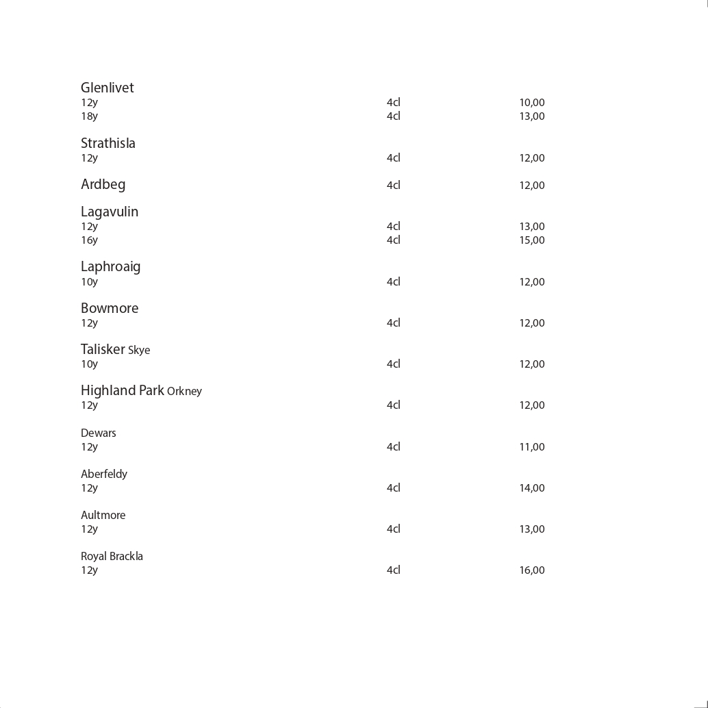 Dots 1060 – Dessert Menu