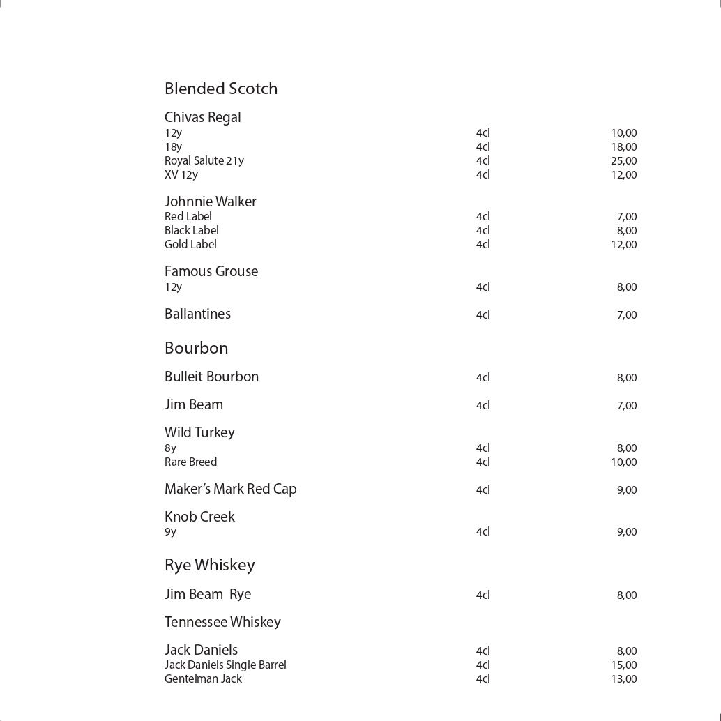 Dots 1060 – Dessert Menu