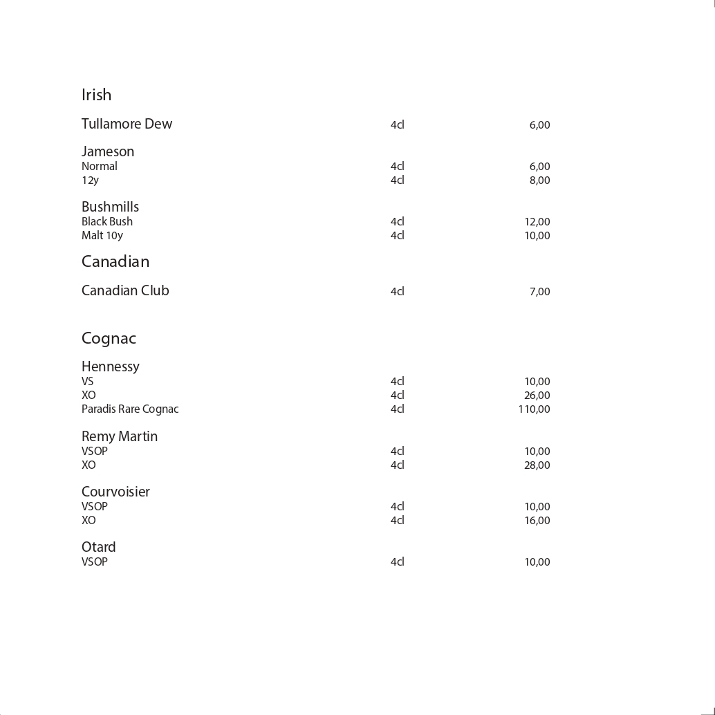 Dots 1060 – Dessert Menu