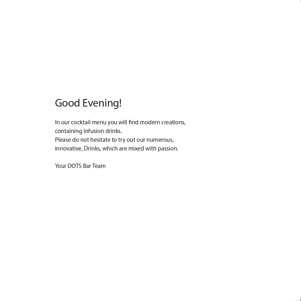 Dots 1060 – Dessert Menu