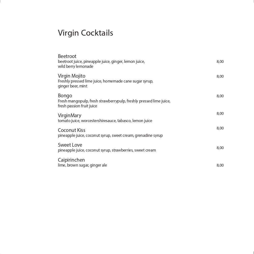 Dots 1060 – Dessert Menu