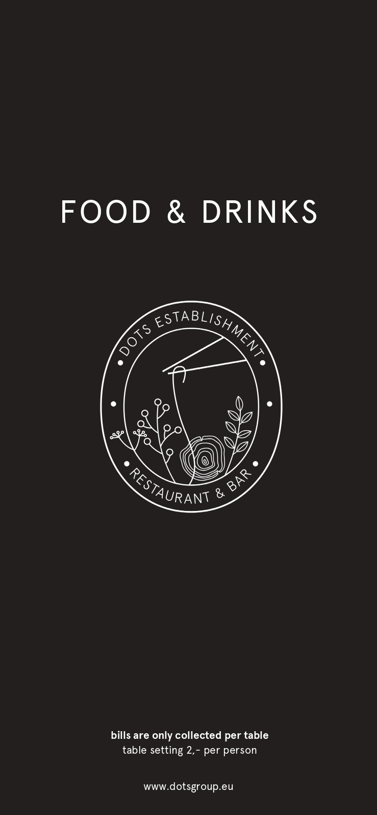 Dots 1060 – Food Menu